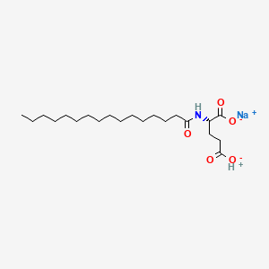 SODIUM PALMOYL GLUTAMATE 化学结构